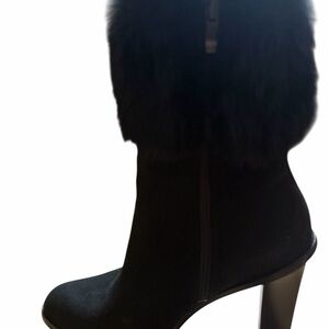 Chic Black Heeled Boots for Women